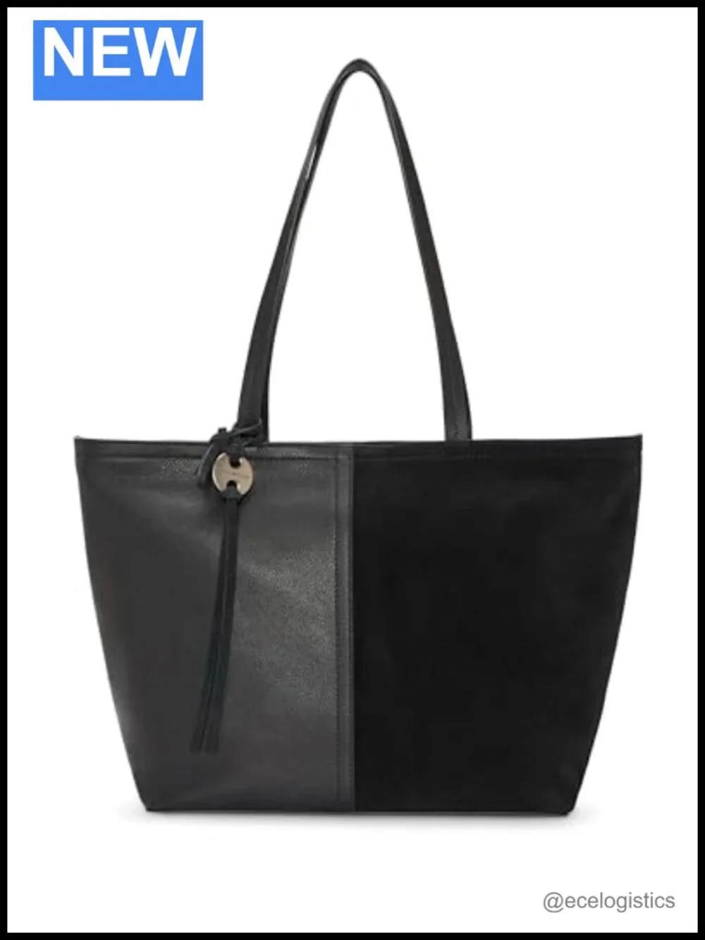 Lucky Brand Salz Leather/Suede Tote Hobo Shoulder Bag Zipper
